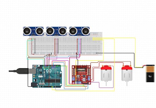 engelden kaçan araba devresi
